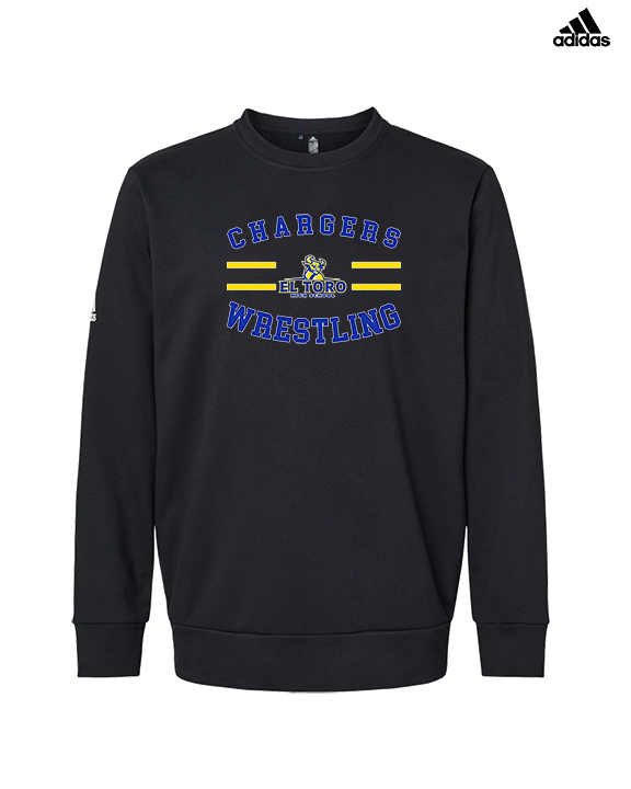 El Toro HS Boys Wrestling Curve - Mens Adidas Crewneck