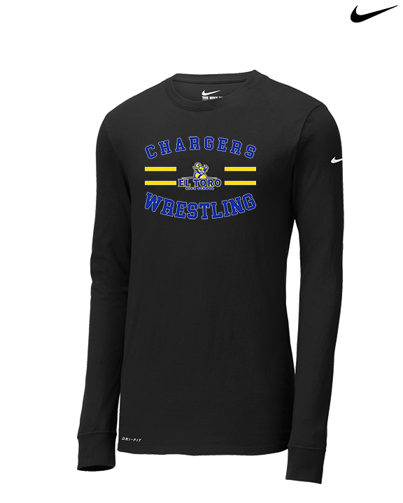 El Toro HS Boys Wrestling Curve - Mens Nike Longsleeve