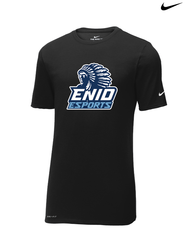 Enid HS Esports Logo - Nike Cotton Poly Dri-Fit