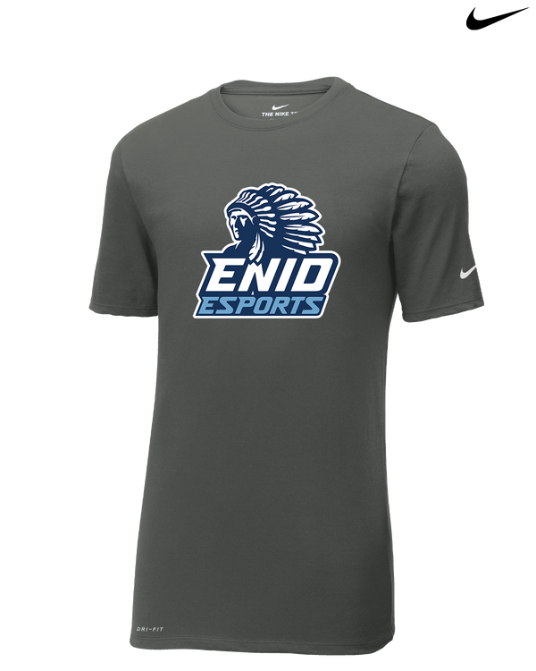 Enid HS Esports Logo - Nike Cotton Poly Dri-Fit