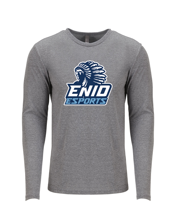 Enid HS Esports Logo - Tri Blend Long Sleeve