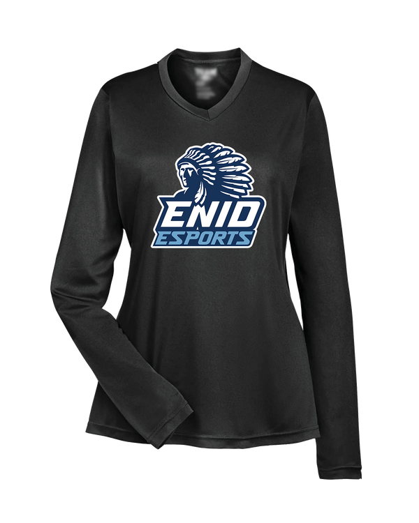 Enid HS Esports Logo - Womens Performance Long Sleeve