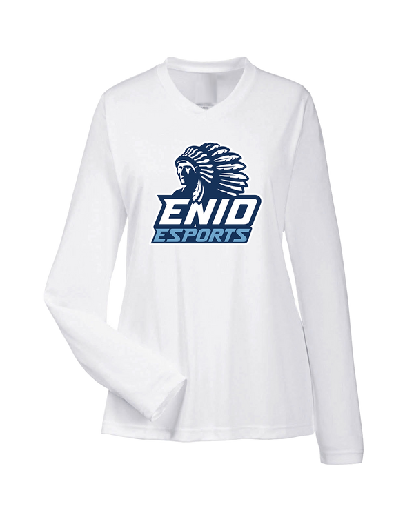 Enid HS Esports Logo - Womens Performance Long Sleeve
