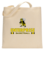 Enterprise HS  Girls Basketball Stacked - Tote Bag