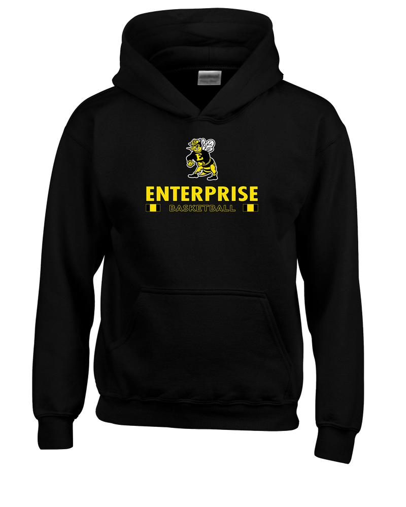 Enterprise HS  Girls Basketball Stacked - Cotton Hoodie