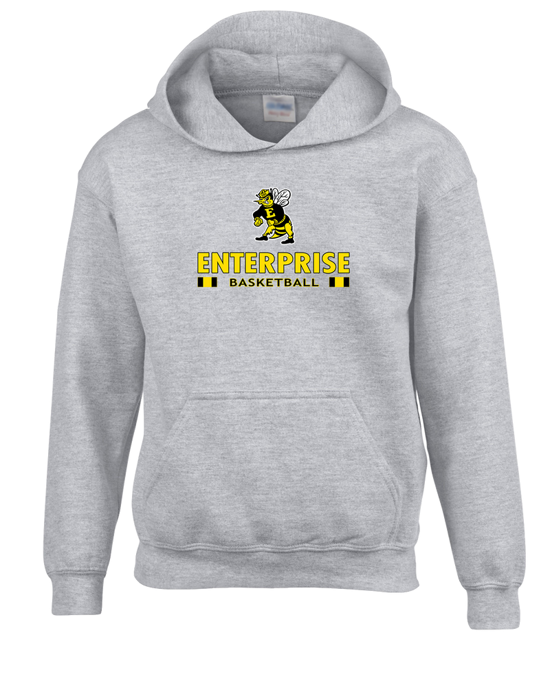 Enterprise HS  Girls Basketball Stacked - Cotton Hoodie