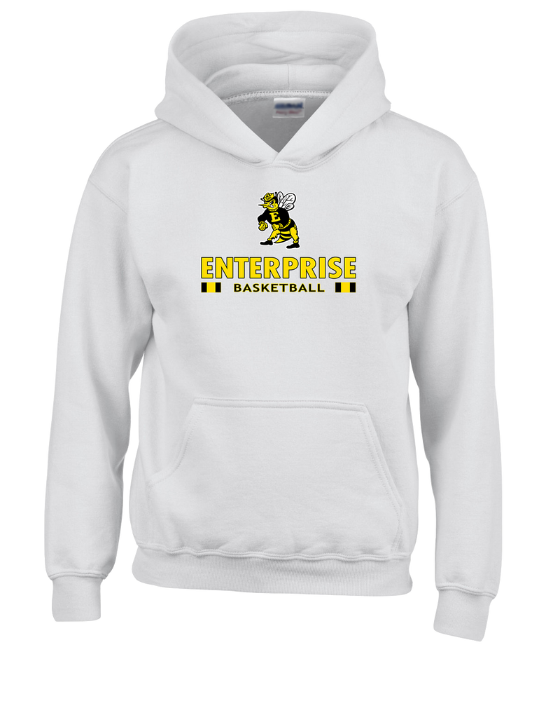 Enterprise HS  Girls Basketball Stacked - Cotton Hoodie