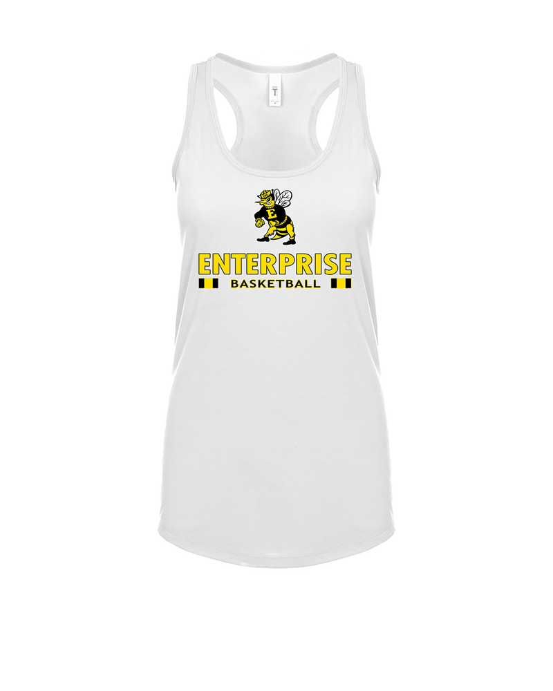 Enterprise HS  Girls Basketball Stacked - Womens Tank Top