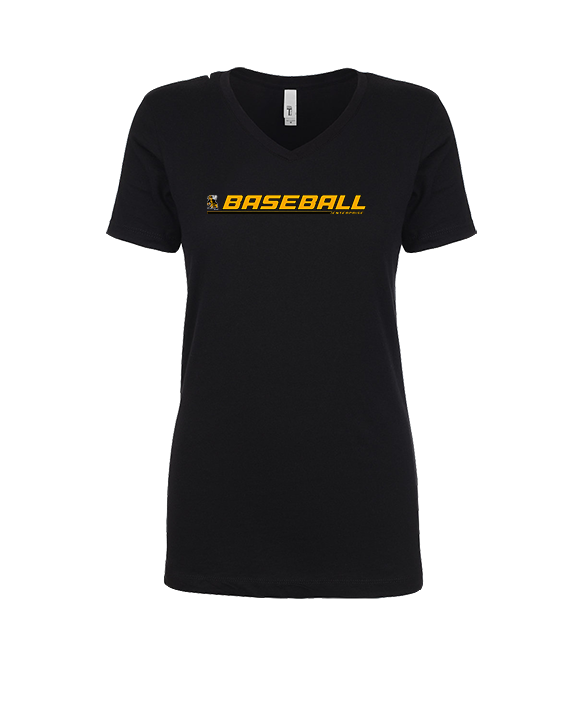 Enterprise HS Baseball Lines - Womens Vneck
