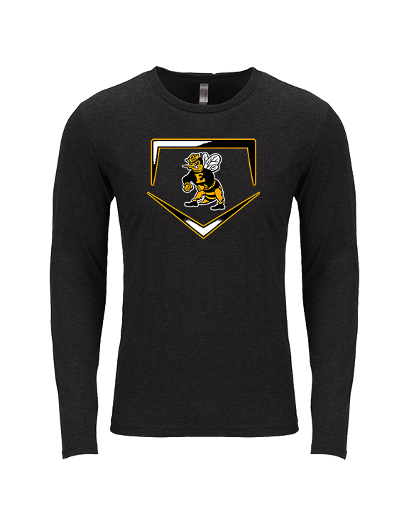 Enterprise HS Baseball Plate - Tri-Blend Long Sleeve