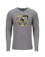 Enterprise HS Baseball Plate - Tri-Blend Long Sleeve