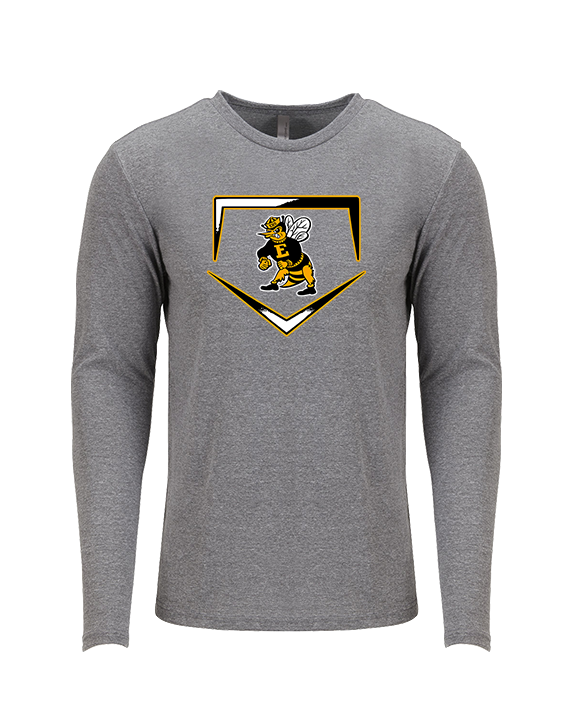 Enterprise HS Baseball Plate - Tri-Blend Long Sleeve