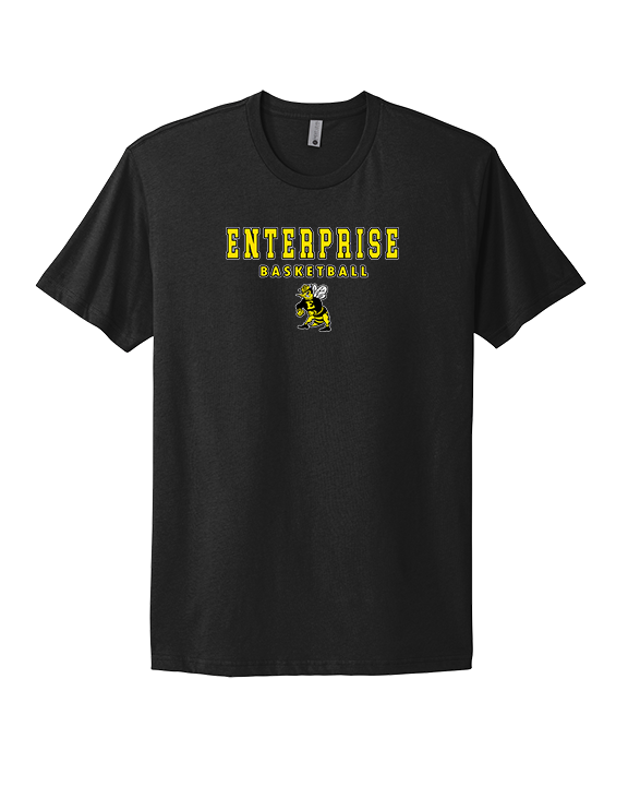 Enterprise HS Boys Basketball Block - Mens Select Cotton T-Shirt