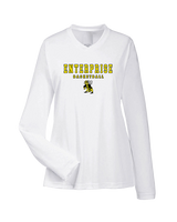 Enterprise HS Boys Basketball Block - Womens Performance Longsleeve