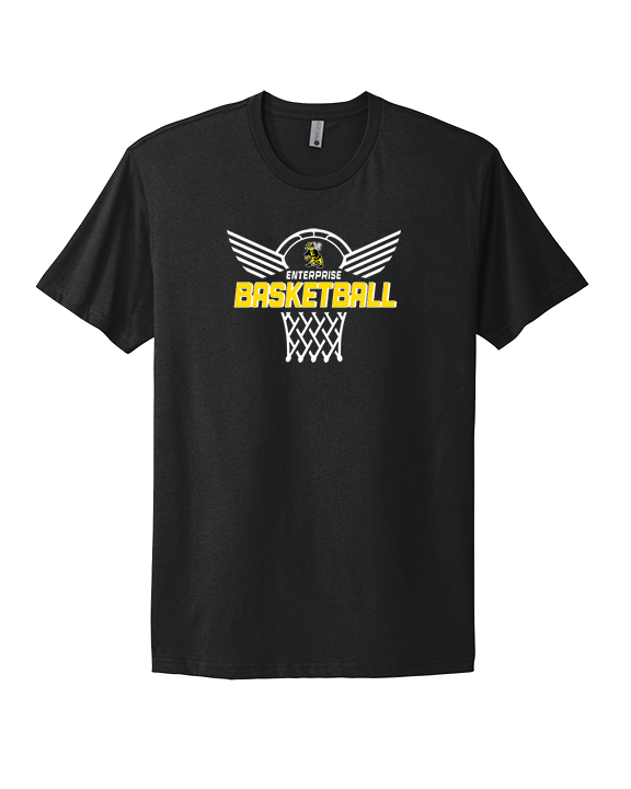 Enterprise HS Boys Basketball Nothing But Net - Mens Select Cotton T-Shirt