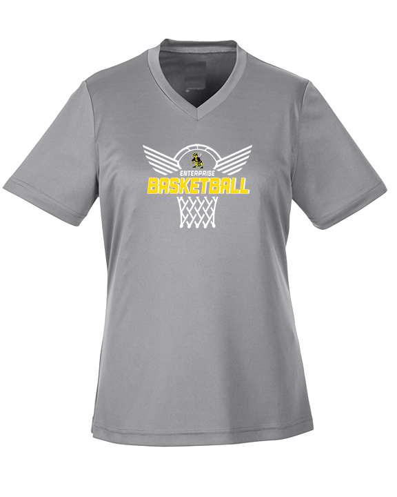 Enterprise HS Boys Basketball Nothing But Net - Womens Performance Shirt
