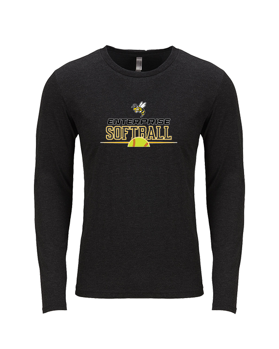 Enterprise HS Softball Leave It - Tri-Blend Long Sleeve