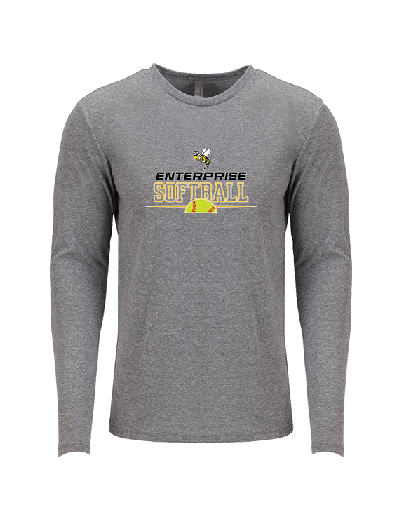 Enterprise HS Softball Leave It - Tri-Blend Long Sleeve