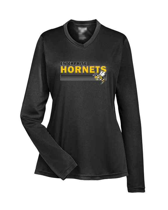 Enterprise HS Softball Stripes - Womens Performance Longsleeve