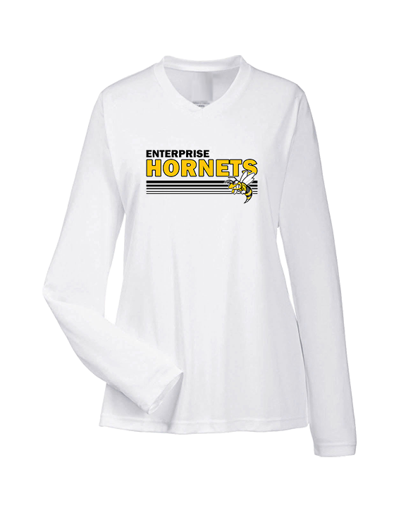 Enterprise HS Softball Stripes - Womens Performance Longsleeve