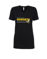 Enterprise HS Softball Stripes - Womens Vneck
