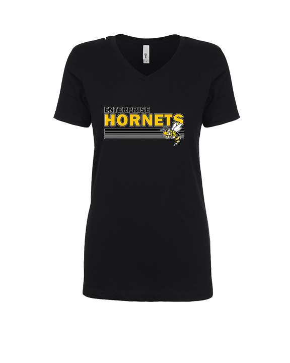 Enterprise HS Softball Stripes - Womens Vneck