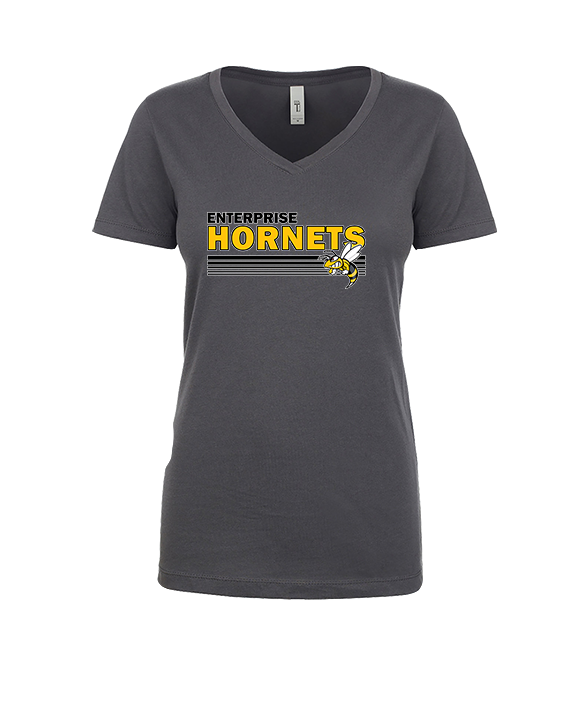 Enterprise HS Softball Stripes - Womens Vneck