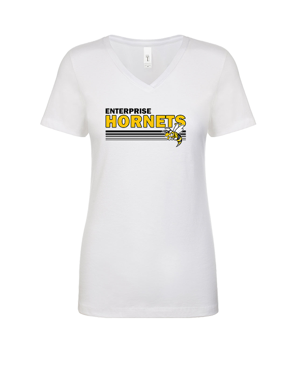 Enterprise HS Softball Stripes - Womens Vneck