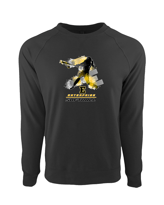 Enterprise HS Softball Swing - Crewneck Sweatshirt