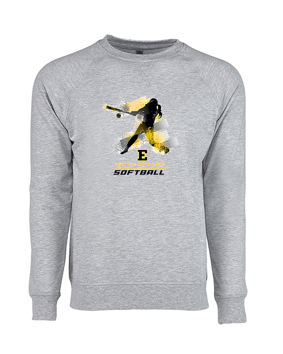 Enterprise HS Softball Swing - Crewneck Sweatshirt