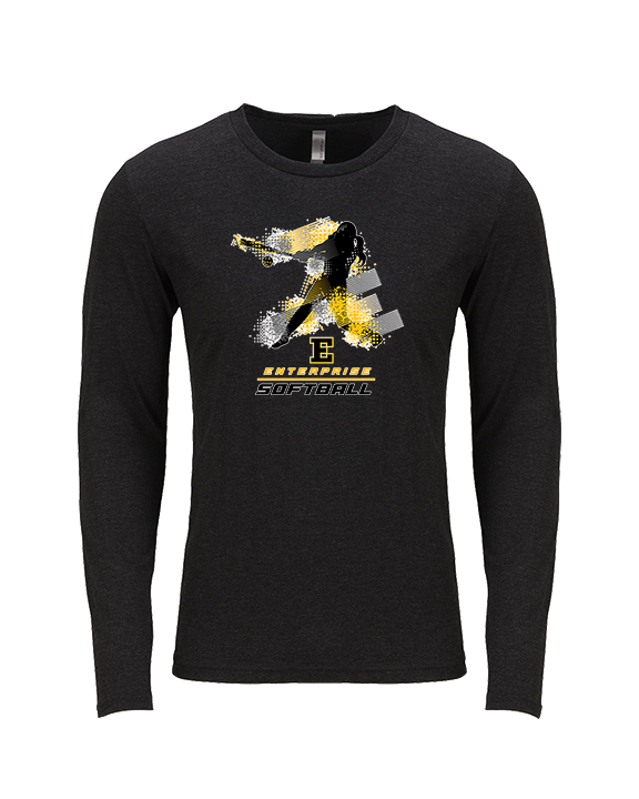 Enterprise HS Softball Swing - Tri-Blend Long Sleeve