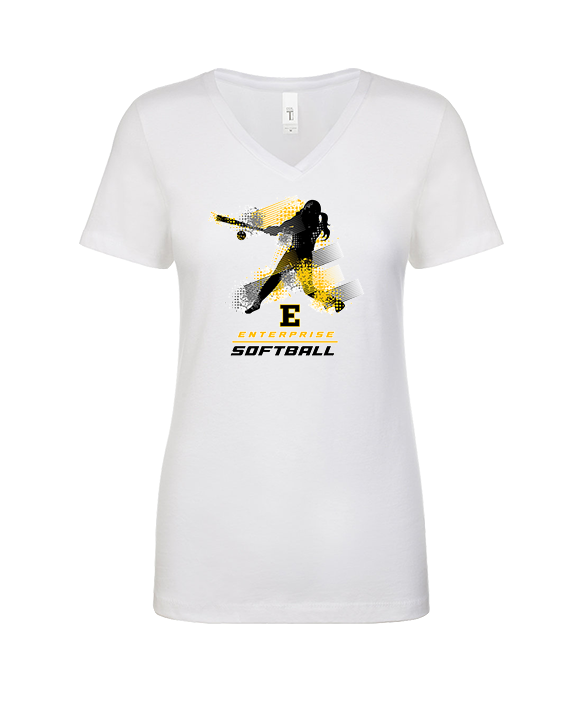 Enterprise HS Softball Swing - Womens Vneck