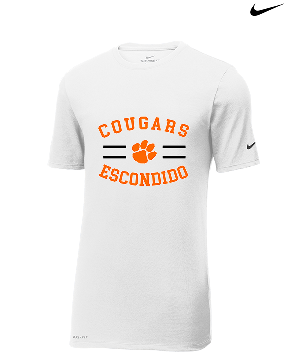 Escondido HS Athletics Curve - Mens Nike Cotton Poly Tee