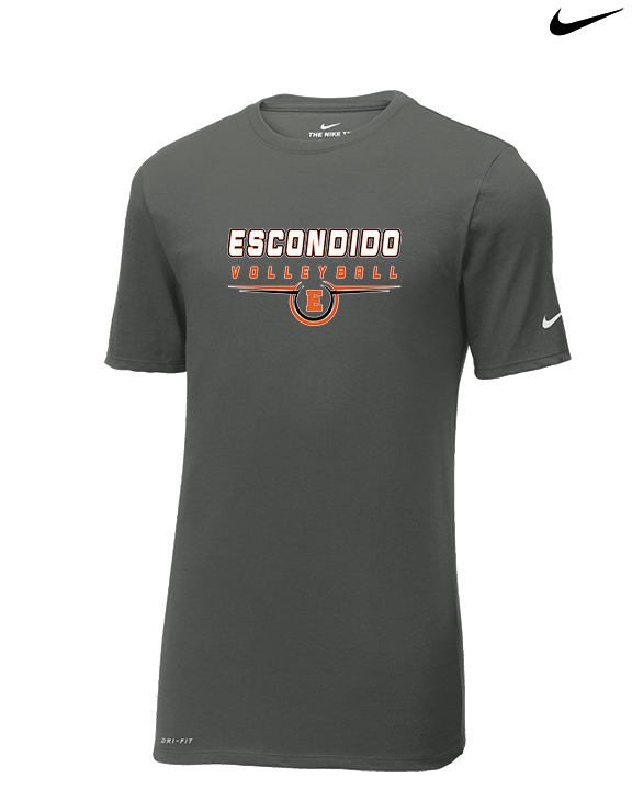 Escondido HS Boys Volleyball Design - Mens Nike Cotton Poly Tee