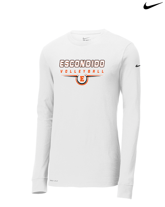 Escondido HS Boys Volleyball Design - Mens Nike Longsleeve