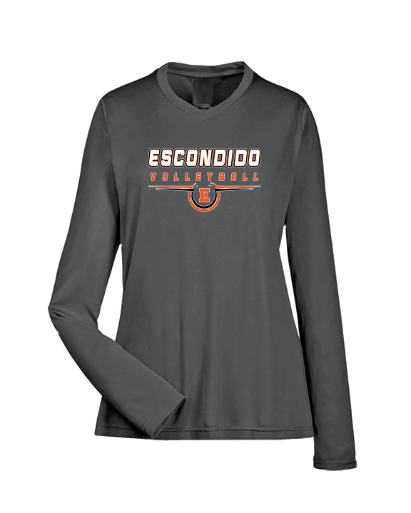 Escondido HS Boys Volleyball Design - Womens Performance Longsleeve