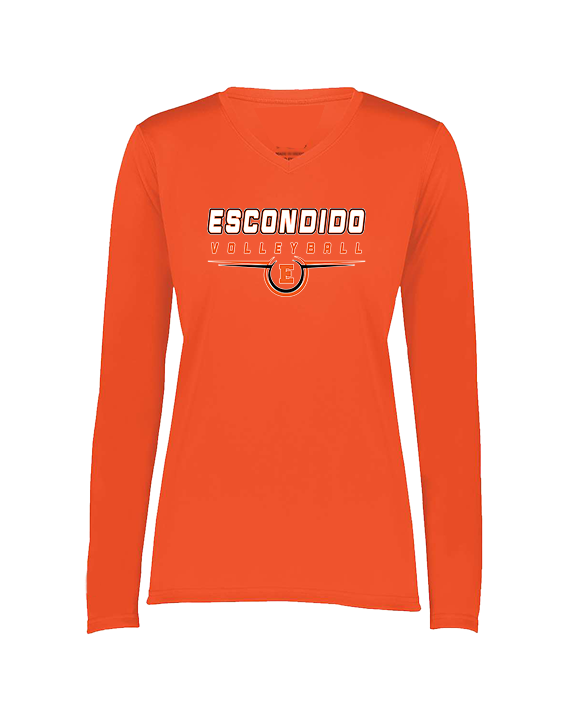 Escondido HS Boys Volleyball Design - Womens Performance Longsleeve