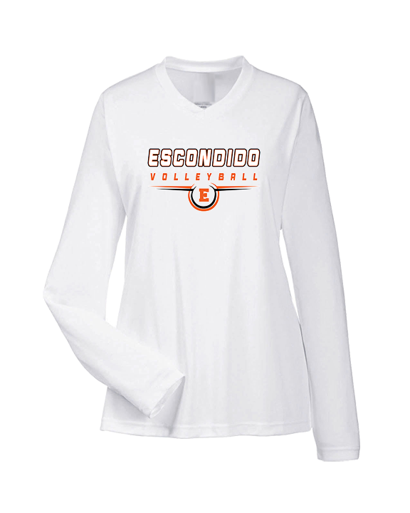 Escondido HS Boys Volleyball Design - Womens Performance Longsleeve