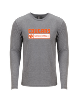 Escondido HS Boys Volleyball Pennant - Tri-Blend Long Sleeve