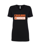 Escondido HS Boys Volleyball Pennant - Womens Vneck