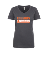 Escondido HS Boys Volleyball Pennant - Womens Vneck