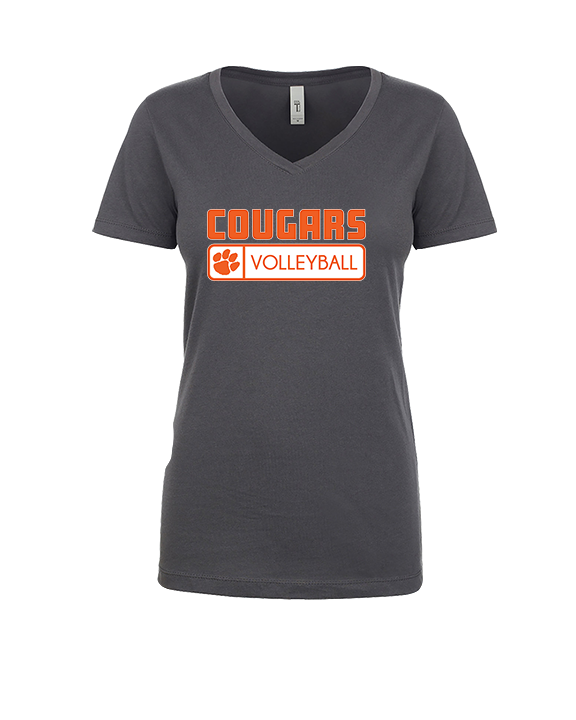 Escondido HS Boys Volleyball Pennant - Womens Vneck