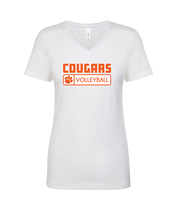Escondido HS Boys Volleyball Pennant - Womens Vneck