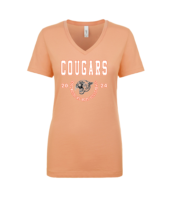 Escondido HS Boys Volleyball Swoop - Womens Vneck