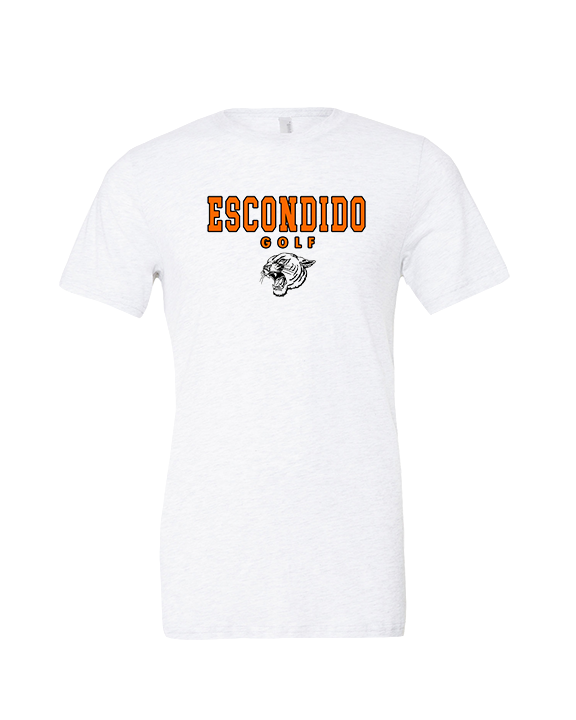 Escondido HS Girls Golf Block - Tri-Blend Shirt