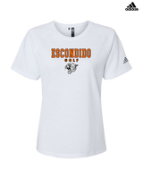 Escondido HS Girls Golf Block - Womens Adidas Performance Shirt