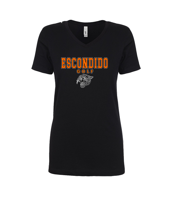 Escondido HS Girls Golf Block - Womens Vneck