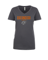 Escondido HS Girls Golf Block - Womens Vneck