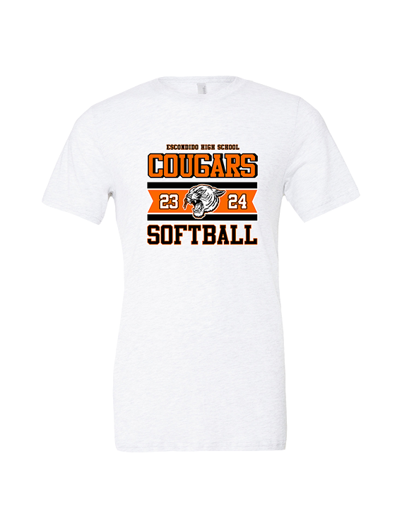 Escondido HS Softball Stamp - Tri-Blend Shirt
