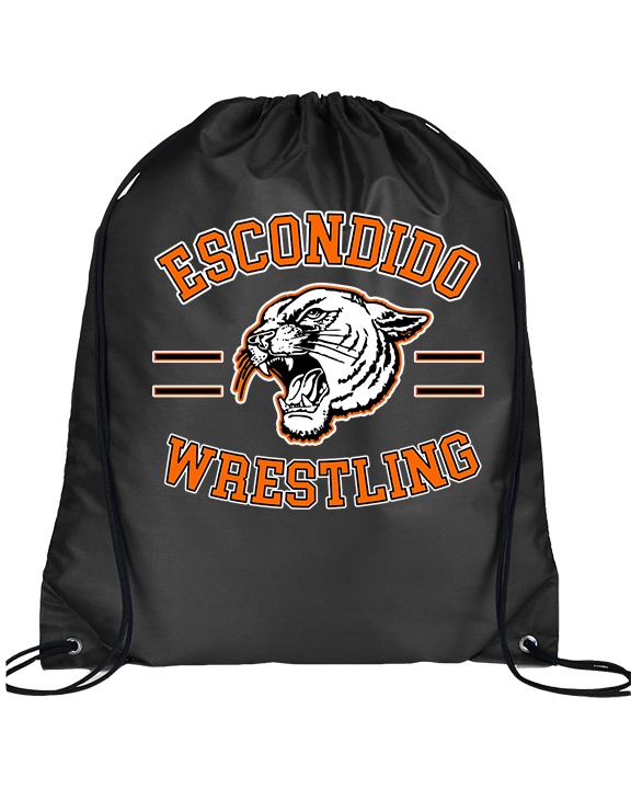 Escondido HS Wrestling Curve - Drawstring Bag